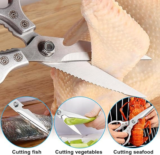 Ciseaux de Cuisine 8-en-1 Ultra-Tranchants - ChefEdge™